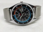 Seiko Automatic Refurbished Black Dial Steel Case Men's Vintage Watch 36MM