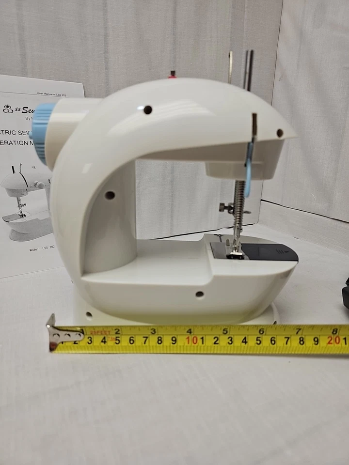 Lil-Sew & Sew Mini Sewing Machine LSS-202 with Foot pedal and Electric Scissors - Image 2 of 4