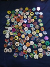 Vintage 90s POG Lot 100 Slammers Collectible Holographic Metal slammer