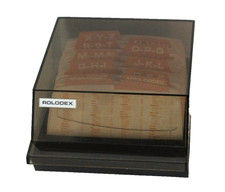 Vintage ROLODEX S-310C Max Petite Address File Includes 230 Unused Cards- 22