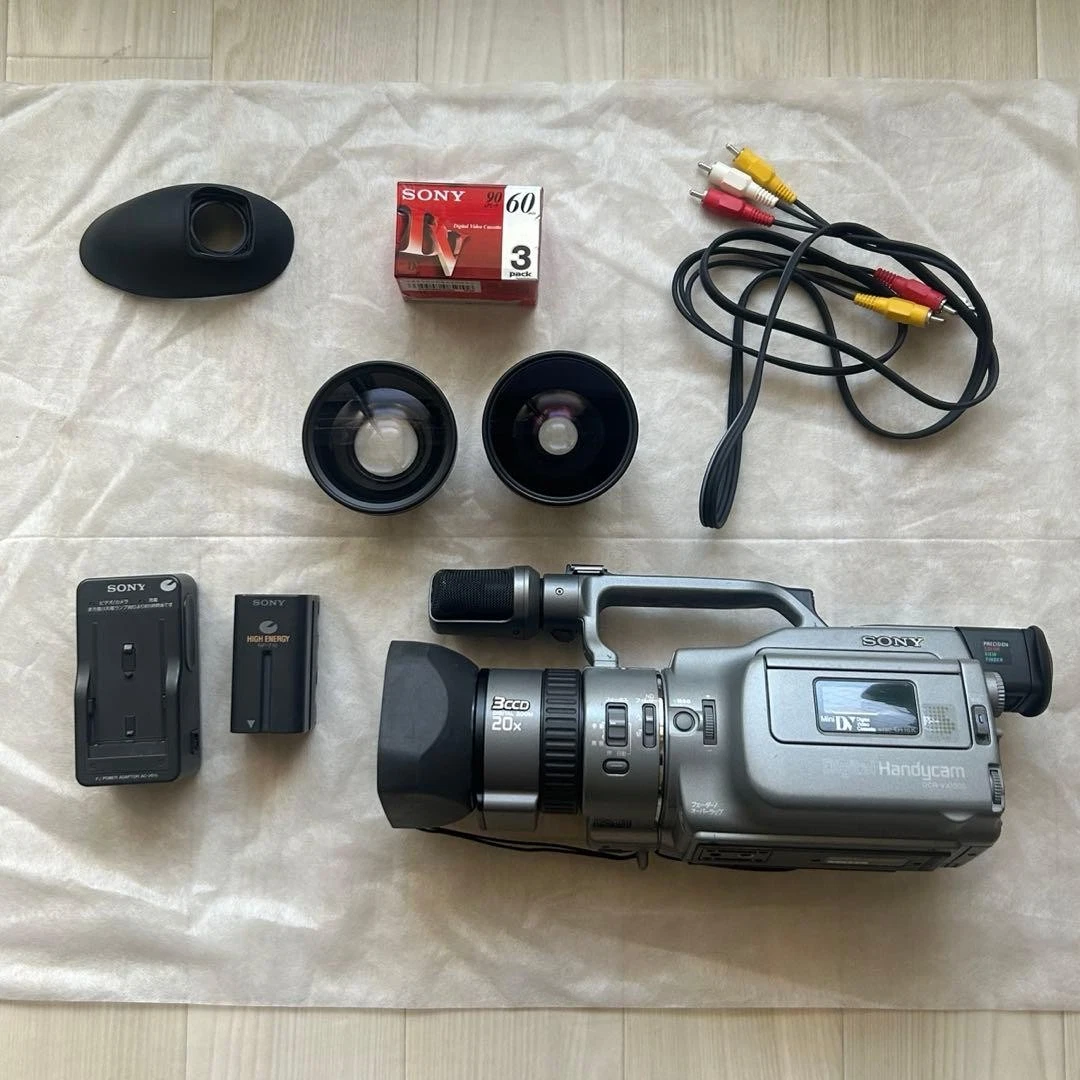 【完動品】SONY DCR-VX1000 ⭐︎ワイコン、テレコン、ケース付き！ Sony Vx1000 for sale | eBay
