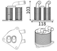 Mahle ÖLküHler Automatikgetriebe Clc 417 000S FüR Bmw 2Er Active Tourer F45 X1