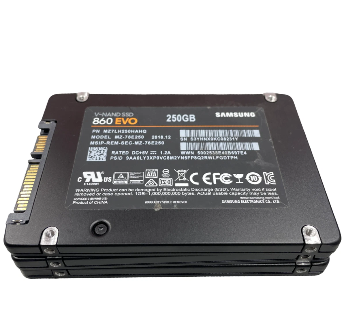 25+ Internal Hard Disk Drives 2.5 in Form Factor 250GB for sale