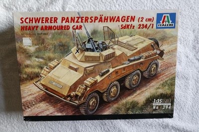 Italeri No 294 s. Panzerspähwagen (2cm) (8Rad) Sd.Kfz 234/1 1:35