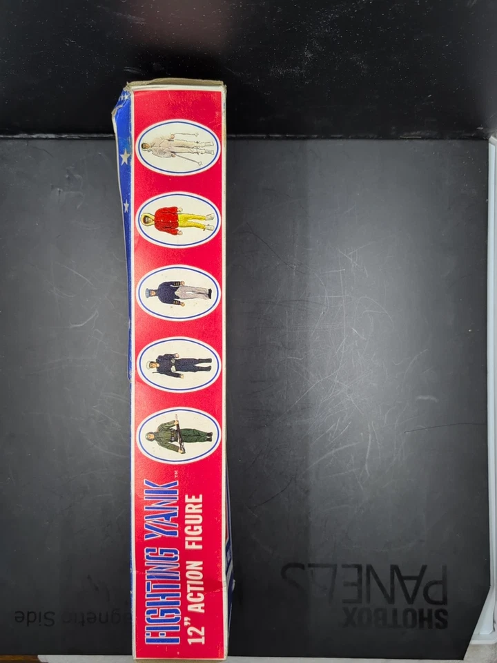 20 世纪 70 年代 MEGO Fighting Yank 12 英寸可动人偶带原装盒物品 3316 复古 — 第 2/4 张图片