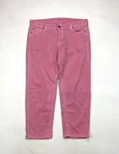 Hudson Dax Crop Boyfriend Size 28 Button Fly Pink Wash Denim Jeans