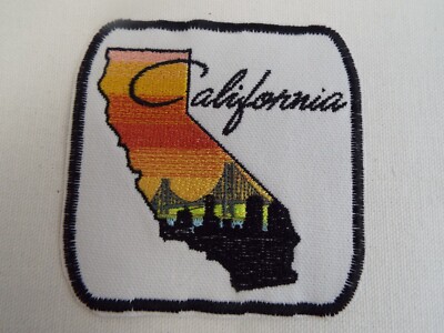 California State City Skyline Golden Gate Embroidery Iron-on Patch