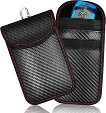 Upgraded Faraday Bag for Key Fob 2 Pack ,Premium Faraday Key Fob Protector 821