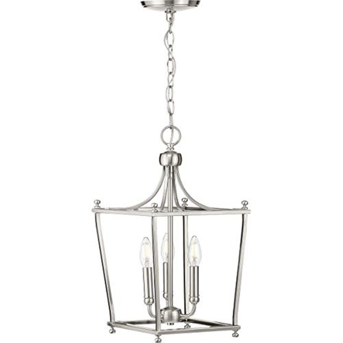 Parkhurst Collection Brushed Nickel Three-Light Foyer - Picture 5 of 10