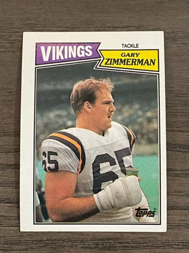 1987 Topps Gary Zimmerman Rookie #207 Minnesota Vikings 