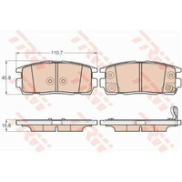 TRW BremsbeläGe GDB3566 BremsklöTze FüR Opel Antara L07