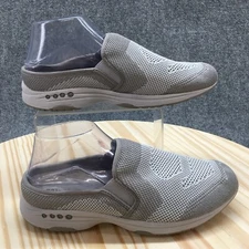 Easy Spirit Shoes Womens 9.5 Wide Takeknit 2 Clog Gray Closed Toe Casual Comfort