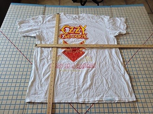 Ozzy Osbourne Diary of A Madman Diamond Supply Co White T-Shirt Men's Size 2XL~9 - Picture 2 of 7