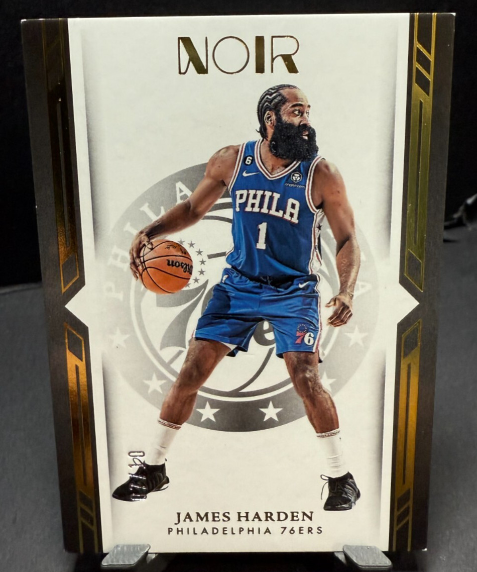 2022-23 Panini Noir Icon Edition Gold /10 James Harden #83