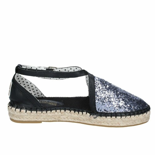 O-JOO espadrillas donna bianco nero beige argento bronzo tela glitter pailettes - Imagen 14 de 20