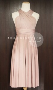 nude pink infinity dress