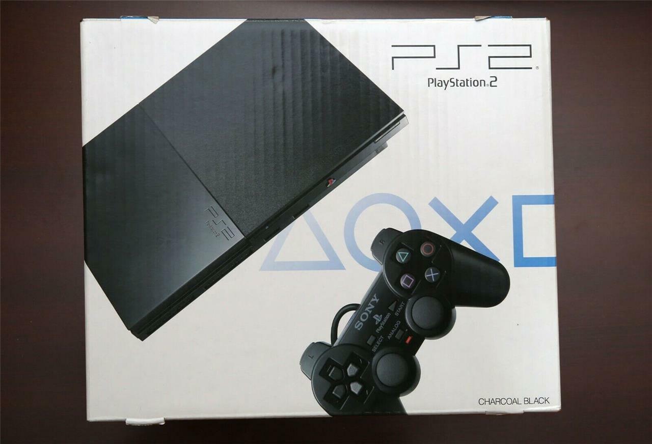 Playstation 2 Slim console Black SCPH-90000 boxed Japan PS2 System