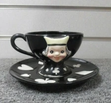 Vintage Dimensional Bridge Themed Cup & Saucer