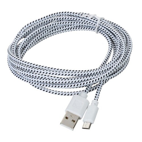 Home Wall Adaptive Fast Charger Baided 6ft Long USB Cable Sync for Cell Phones - 第 4/5 張圖片