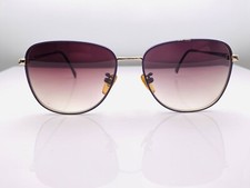 Vintage Liz Claiborne LC-70 Purple Gold Oval Japan Sunglasses FRAMES ONLY