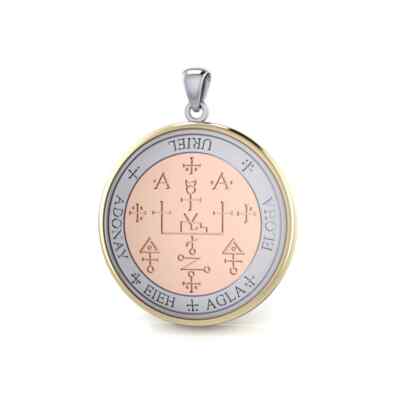 Moonlight Mysteries Archangel Gabriel Sigil Pendant - .925 Sterling Silver, 1 1/4 Inch Talisman