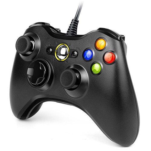 For Microsoft Xbox 360 Wired USB Game Controller PC Windows 11/10/8/7/XP Gamepad - Picture 4 of 14