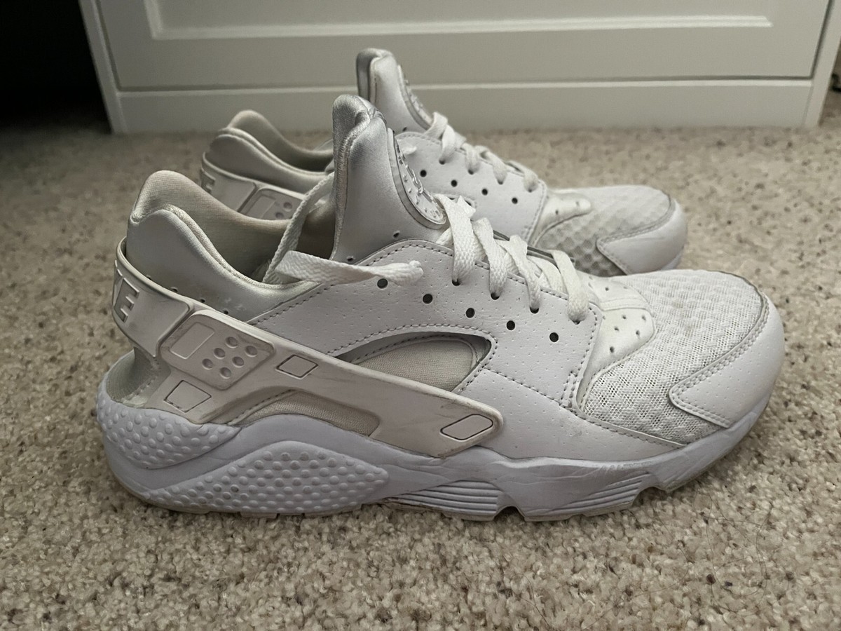 Nike Air Huarache Men's Triple White Platinum Shoes Size 11 | eBay