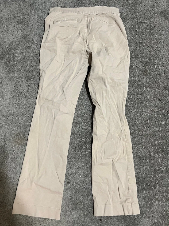 NYDJ LIFT TUCK 卡其色牛仔裤 4 码米色 P30229 — 第 3/4 张图片