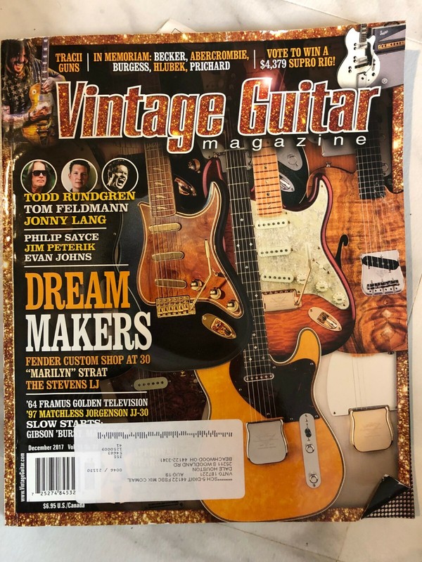 Vintage Guitar Magazine December 2017