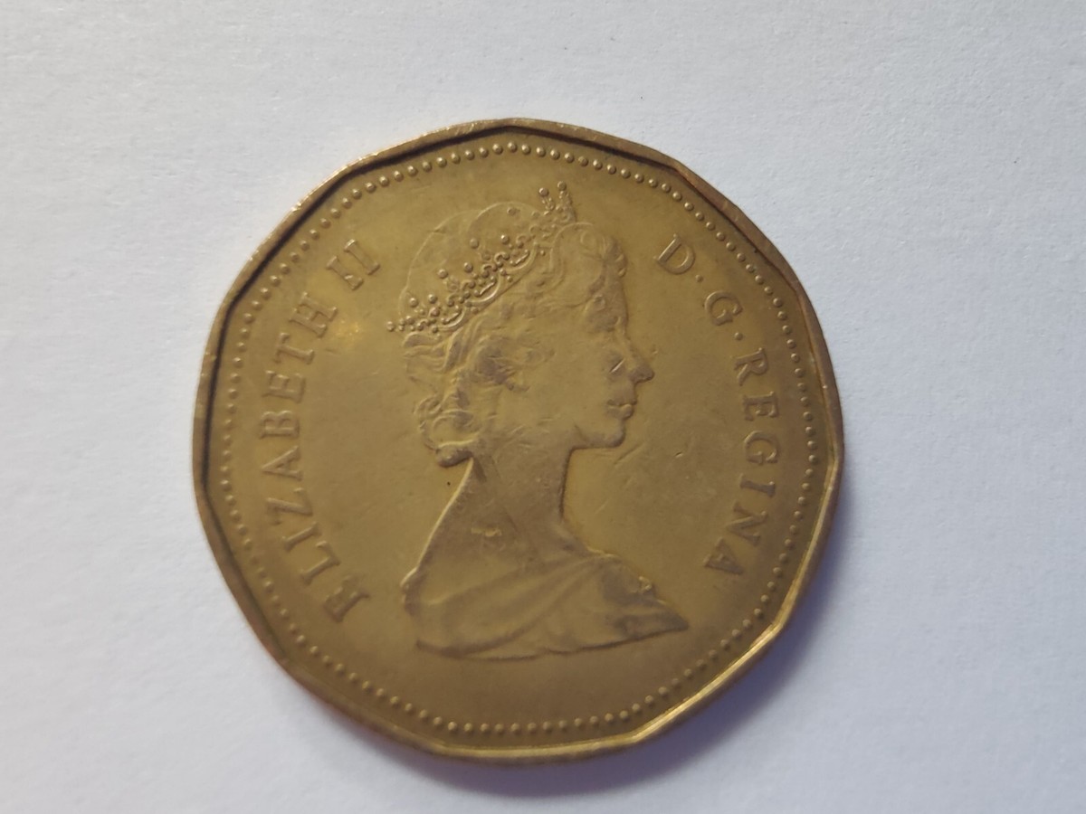 要修理品 QUEEN ELIZABETH2 クイーンエリザベス2 青緑 elizabeth ii dg regina 1987 Canada Dollar Coin | eBay