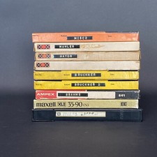 Lot of 9 Professional 7" Reel to Reel Audio Tapes Mahler Haydn Bruckner Mix B2
