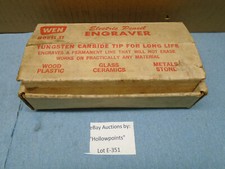 WEN vintage Model 21 Electric Engraver w/ Tungsten Carbide Tip E351