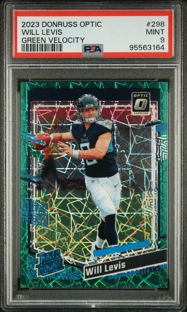 Will Levis Panini Donruss Optic #298 Green Velocity