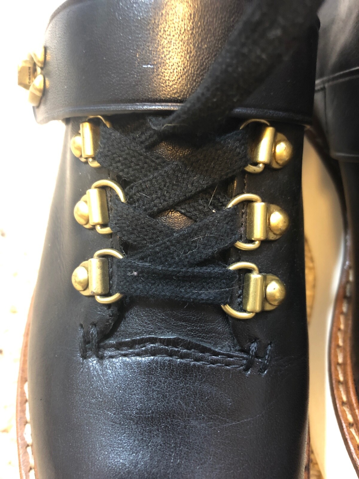 Woman's Black Coach Boots US 5.5 - image 3