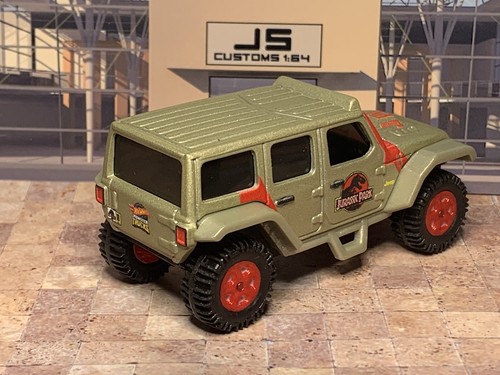 Hot Wheels Monster Truck Custom Build - Jurassic Park Jeep - 4x4 - Unique Piece - Picture 7 of 7