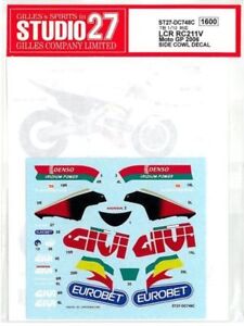 STUDIO27 1/12 LCR RC211V Moto GP 2006 SIDE COWL for TAMIYA DC748 Decal