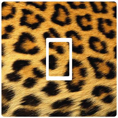 Stika.co Adesivo Copriplacca Interruttore Luce In Vinile - Motivo Leopardato