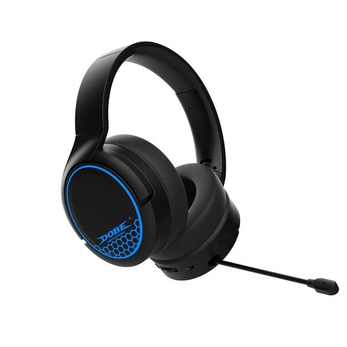 DOBE TP5-35110 RGB Gaming Wireless Headset Bluetooth/2.4G Dual Mode For PS5/PS4/ - Picture 7 of 9