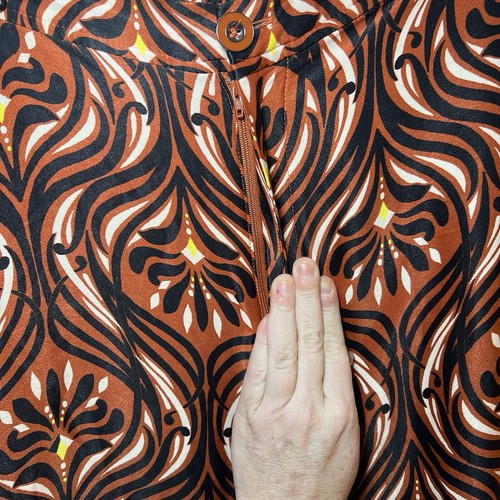 Anthropologie Brown Motif Breezy Patterned Boho Wide Leg Pants 16W - Picture 5 of 13