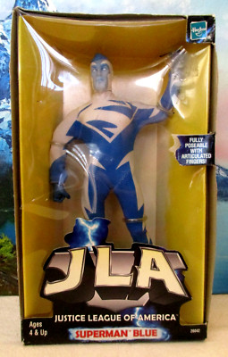 JLA Superman Blue Justice League of America Action Figure ~ 1999 ~ DC Comics NIB