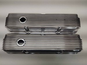 Cal Custom Ford Fe 390 427 428 Aluminum Valve Covers Polished Hotrod Very Rare Ebay