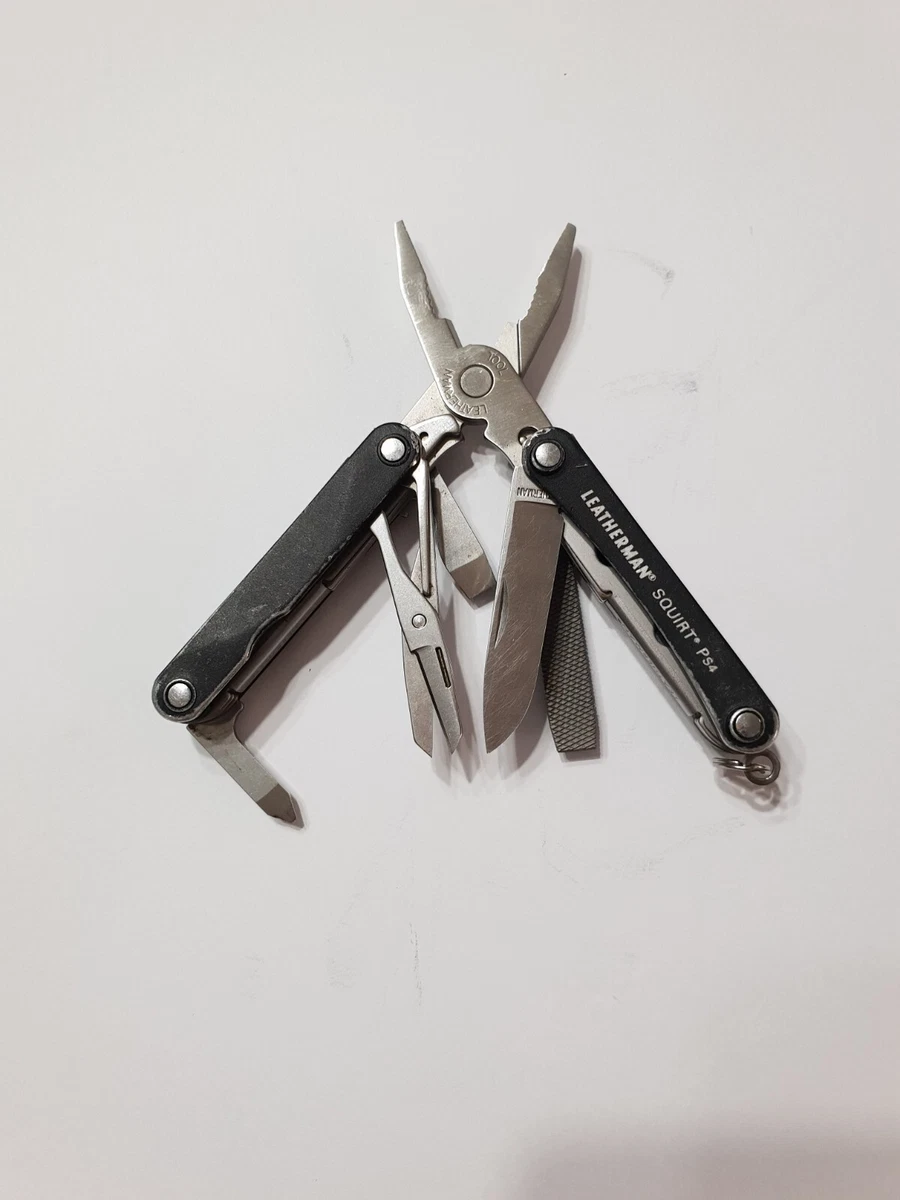 Leatherman Squirt PS4 Stainless Steel Multitool Keychain Black eBay