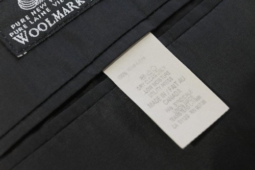 Calvin Klein Wool Black 2 Piece Suit Pants Jacket Mens Sz 40 x 31 48 L - Picture 18 of 20