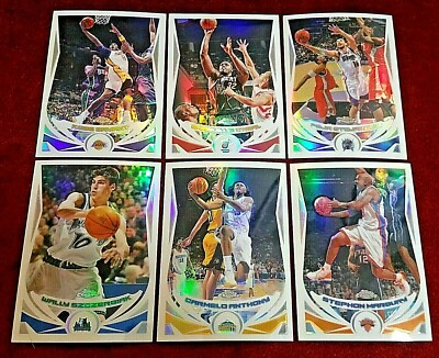 2004-05 Topps Chrome Refractor Carter Rose Pierce Okafor Nash Anthony