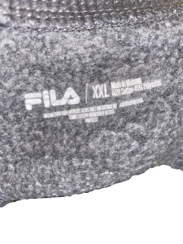 Fila 男式 10 英寸抓绒运动短裤灰色(尺寸:2XL) — 第 4/4 张图片