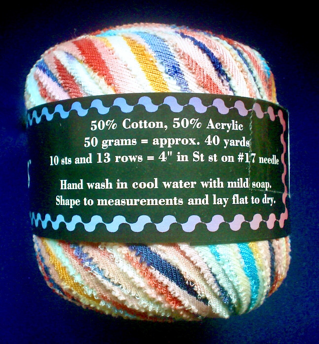 Unger STREAMERS Yarn 5 SOFT MULTI COLORED STRIPED RIBBON 50 Grams eBay