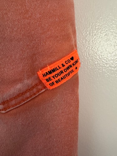 Hamill & Co Woman's Slouch Shorts in Orange - Size XL - Picture 4 of 5