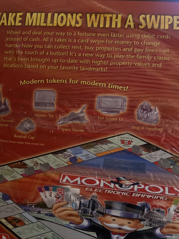 NEW SEALED! 2007 Monopoly Electronic Banking Edition Board Game Parker Brothers 653569424277 eBay