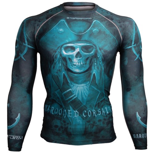 BTOPERFORM Skin Tight Compression Base Layer Under Rash guard MMA Gym S-3 - Picture 5 of 44