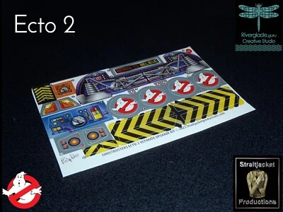 Kenner Ghostbusters Ecto 2 Ultimate Upgrade Stickers Labels Decal Kit